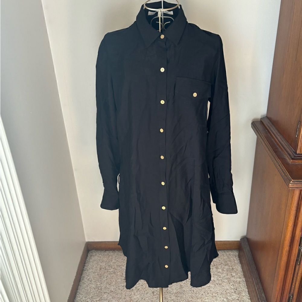 NWT Rachael Roy cutout back shirt dress size 4